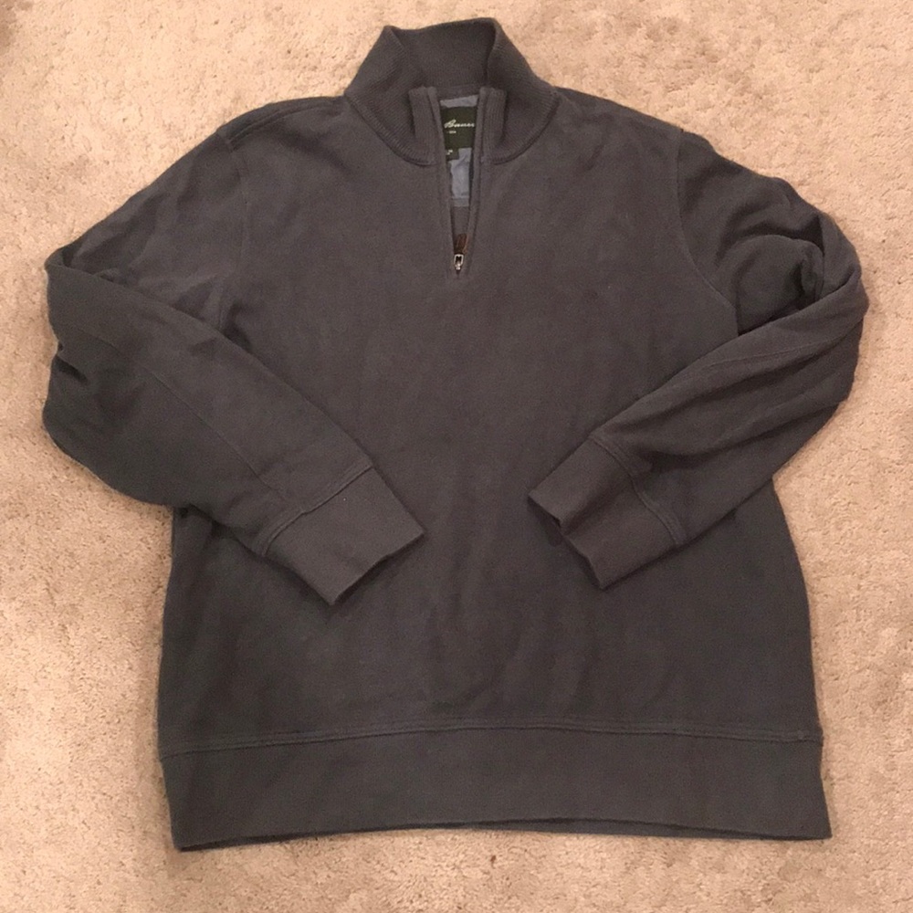 Charcoal gray Eddie Bauer half zip pullover large